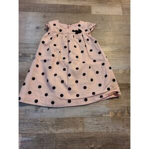 Carter's 9 months polka dot light pink dress